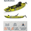 image:imageBKC Brooklyn 115 Pro SitonTop Single Fishing Kayak 550 lbCamo