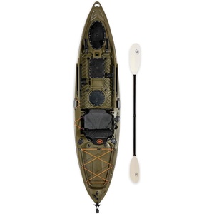 image:imageBKC Brooklyn 115 Pro SitonTop Single Fishing Kayak 550 lbArmy