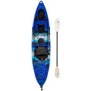 image:imageBKC Brooklyn 115 Pro SitonTop Single Fishing Kayak 550 lbBlue Typhoon